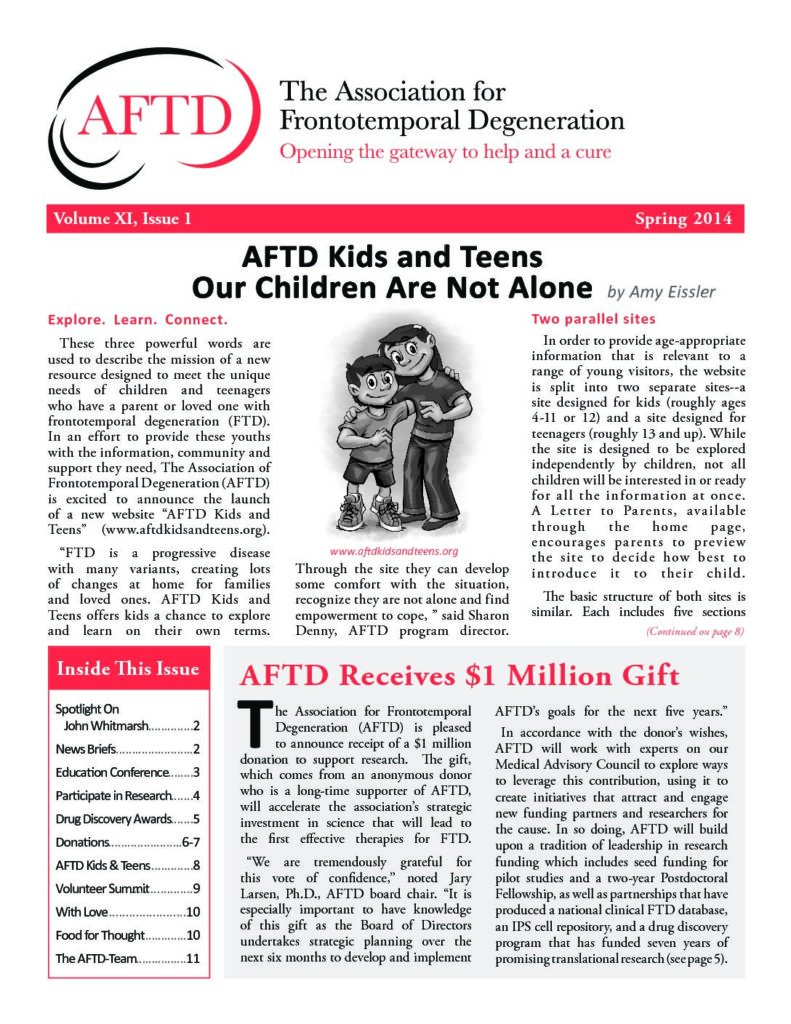 AFTD News Spring 2014