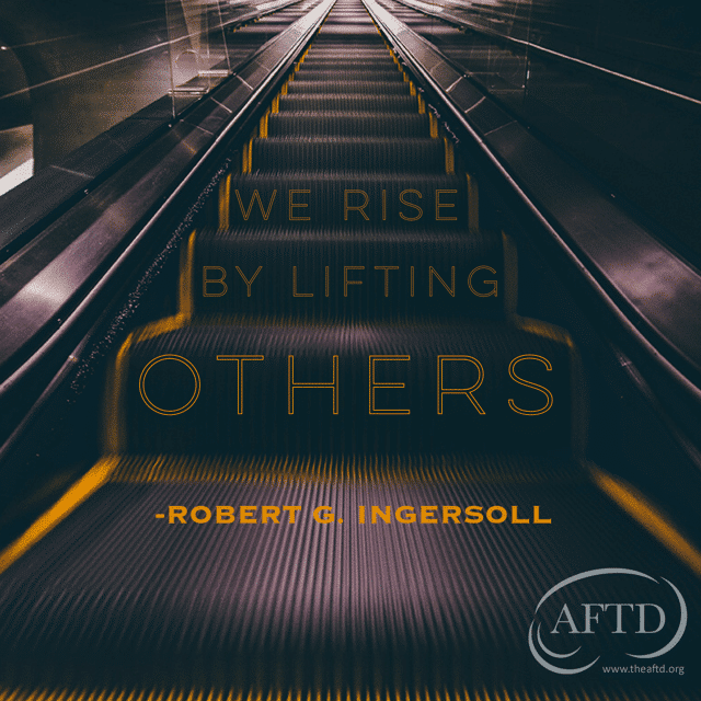 We rise by lifting others. Robert G. Ingersoll