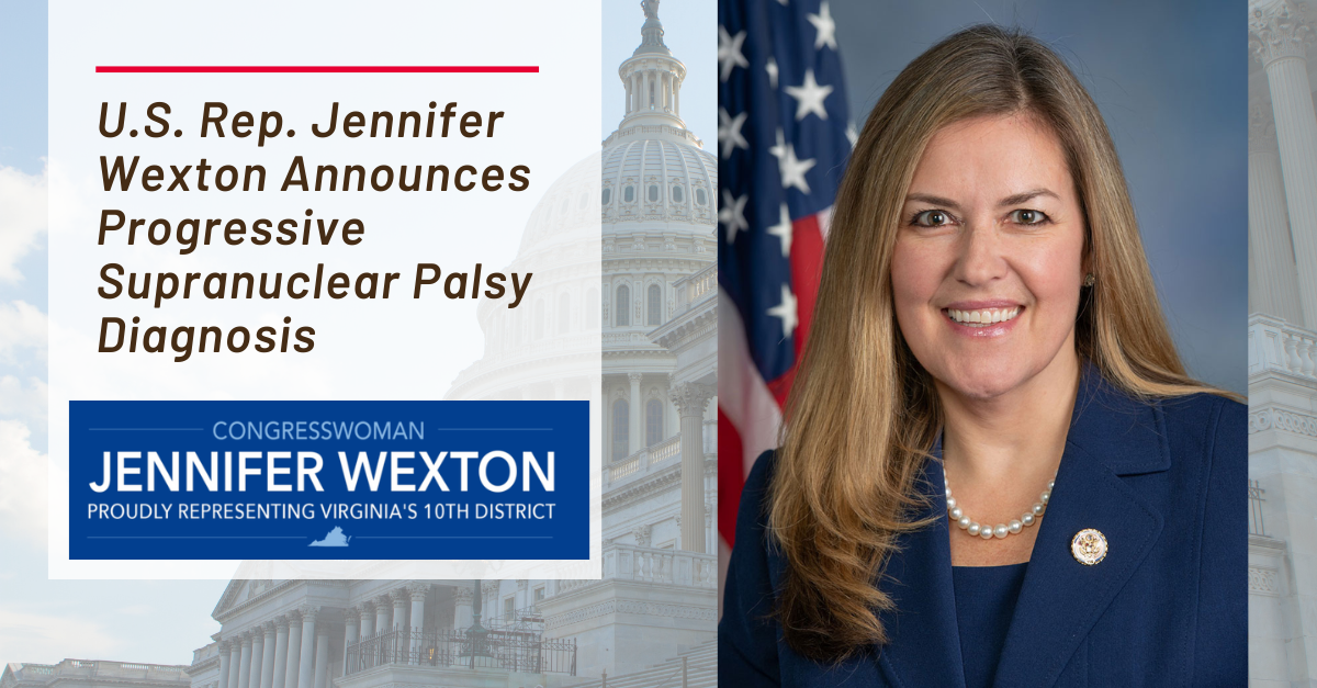U.S. Rep. Jennifer Wexton Announces Progressive Supranuclear Palsy ...